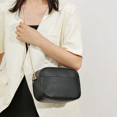 Luxury Brand Leather Designer Solid Color Versatile Messenger Shoulder Tote Bags Mssza