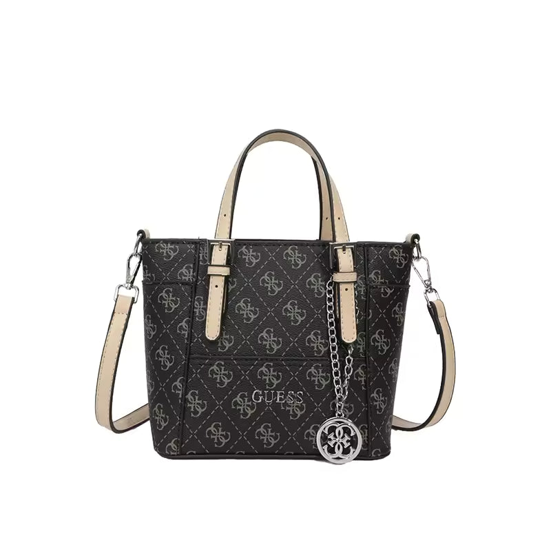 Luxury Chic Leather Crossbody Bag Buckle Strap Handbag Mssza
