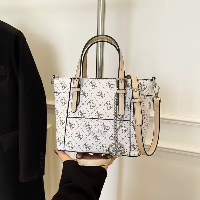Luxury Chic Leather Crossbody Bag Buckle Strap Handbag Mssza