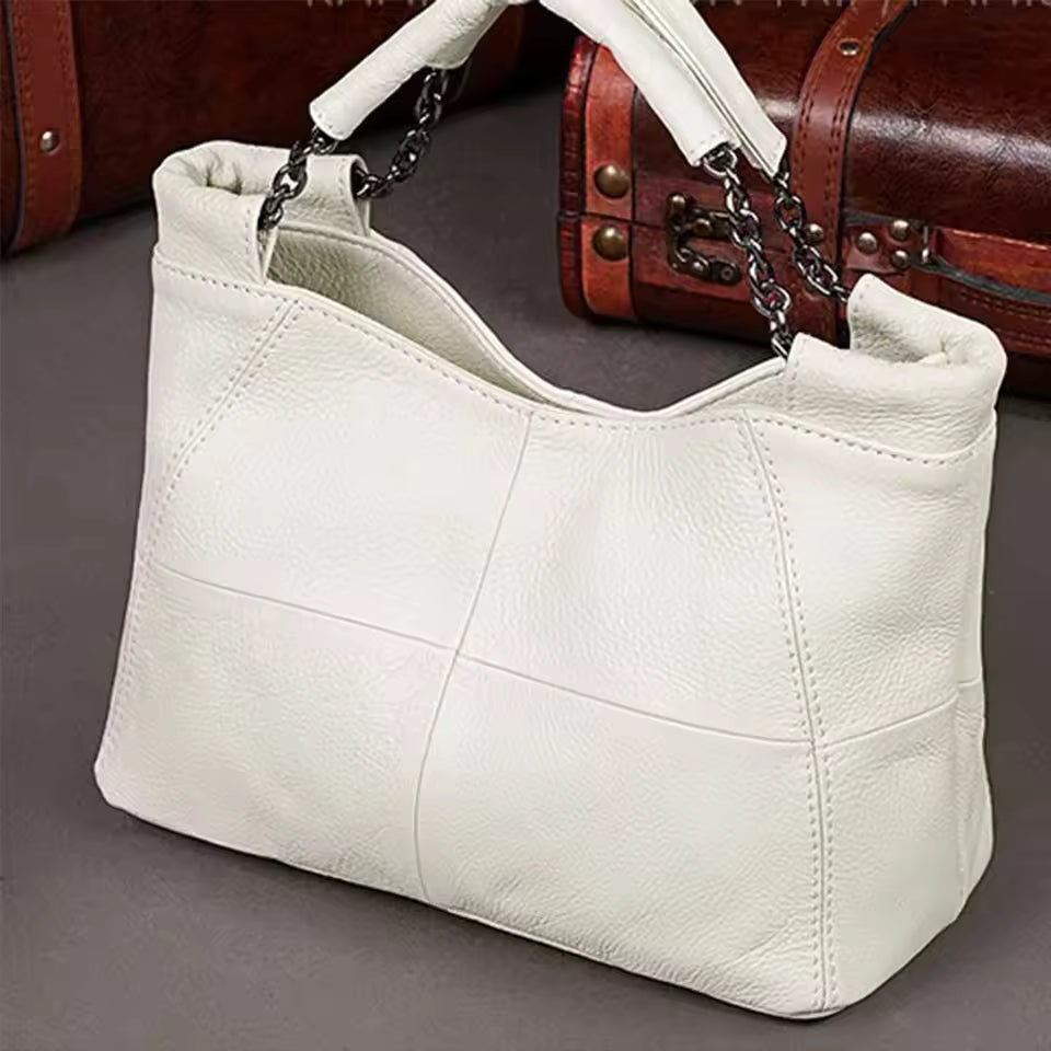 Luxury Cow Leather Saddle Mini Tote Cute Messenger Daily Purses Mssza