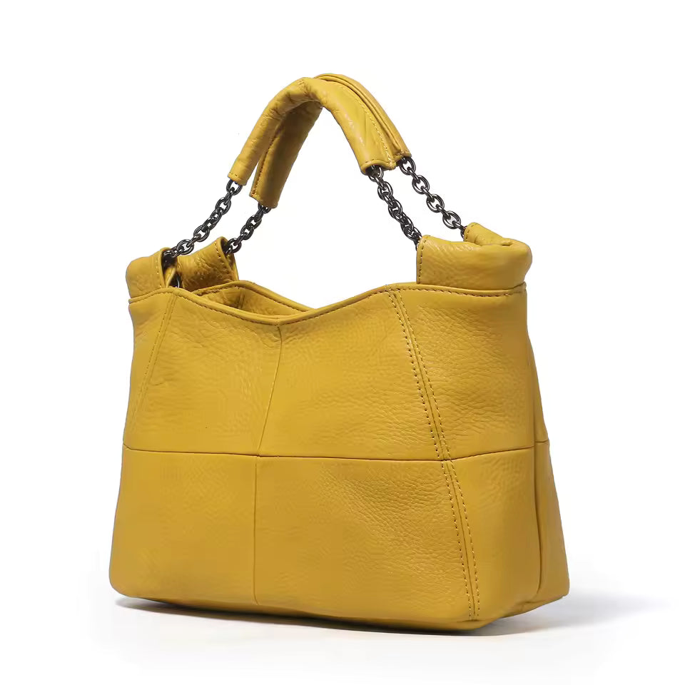 Luxury Cow Leather Saddle Mini Tote Cute Messenger Daily Purses Mssza