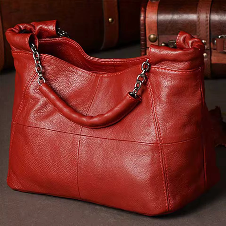 Luxury Cow Leather Saddle Mini Tote Cute Messenger Daily Purses Mssza