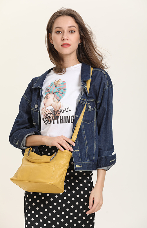 Luxury Cow Leather Saddle Mini Tote Cute Messenger Daily Purses Mssza