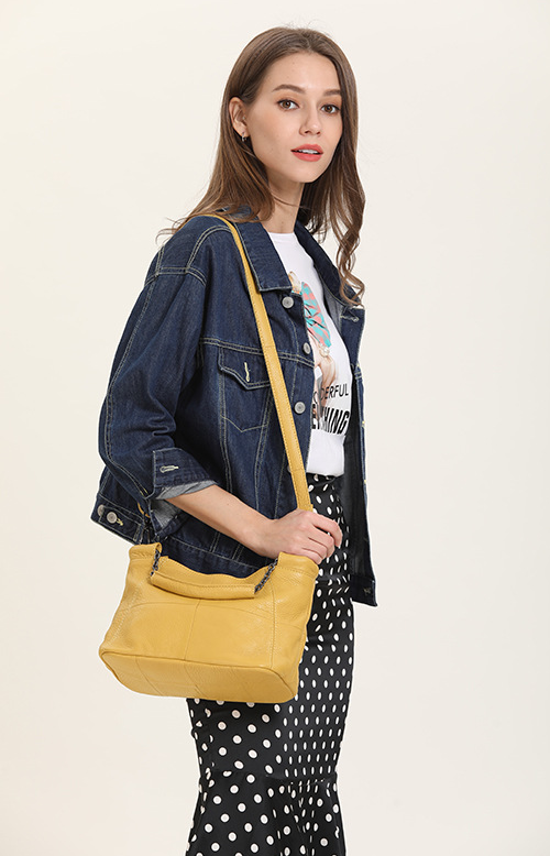 Luxury Cow Leather Saddle Mini Tote Cute Messenger Daily Purses Mssza