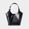 Luxury Cowhide Genuine Leather Bucket Tote Shoulder Small Handbags Mssza