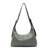 Luxury Cowhide Large Casual Shoulder Purse Wide Strap Hobos Handbag Mssza