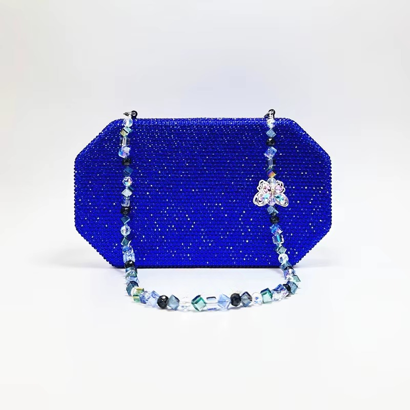 Luxury Crystal Rhinestone Butterfly Chain Wedding Party Christmas Clutch Evening Bag Mssza