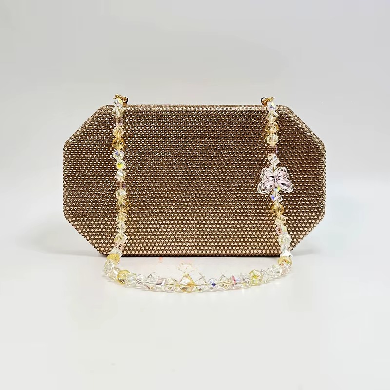Luxury Crystal Rhinestone Butterfly Chain Wedding Party Christmas Clutch Evening Bag Mssza