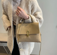 Luxury Design Patchwork Cover Closure Office Trendy  Shoulder Crossbody Bag Mssza
