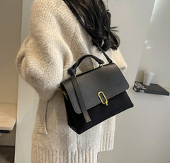 Luxury Design Patchwork Cover Closure Office Trendy  Shoulder Crossbody Bag Mssza