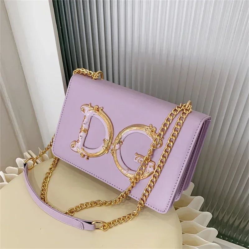 Luxury Design Polyester Lightweight Multi-purpose Chain Versatile Shoulder Sling Bag Mssza