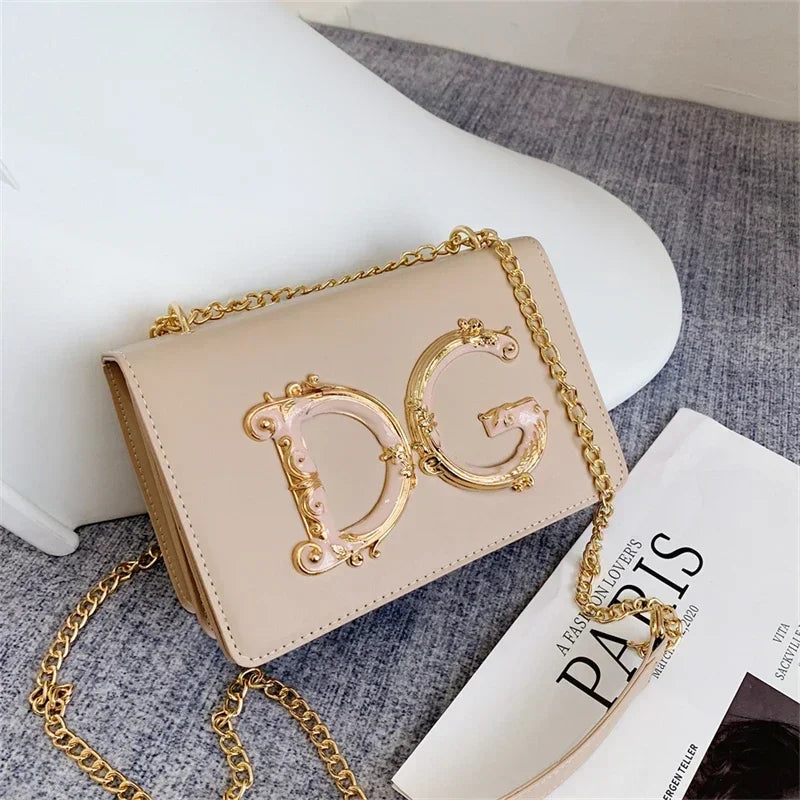 Luxury Design Polyester Lightweight Multi-purpose Chain Versatile Shoulder Sling Bag Mssza
