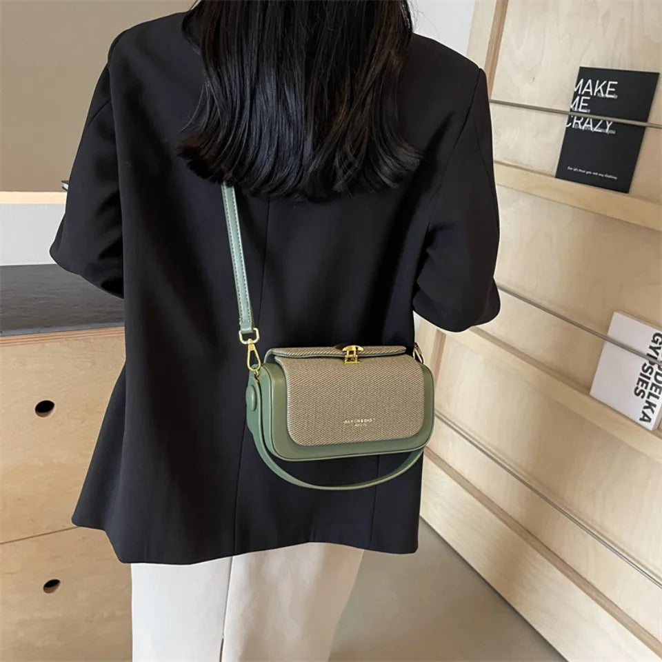 Casual Designer Box Shape Shoulder Satchels Small Tote Mini Square Crossbody Bags Mssza