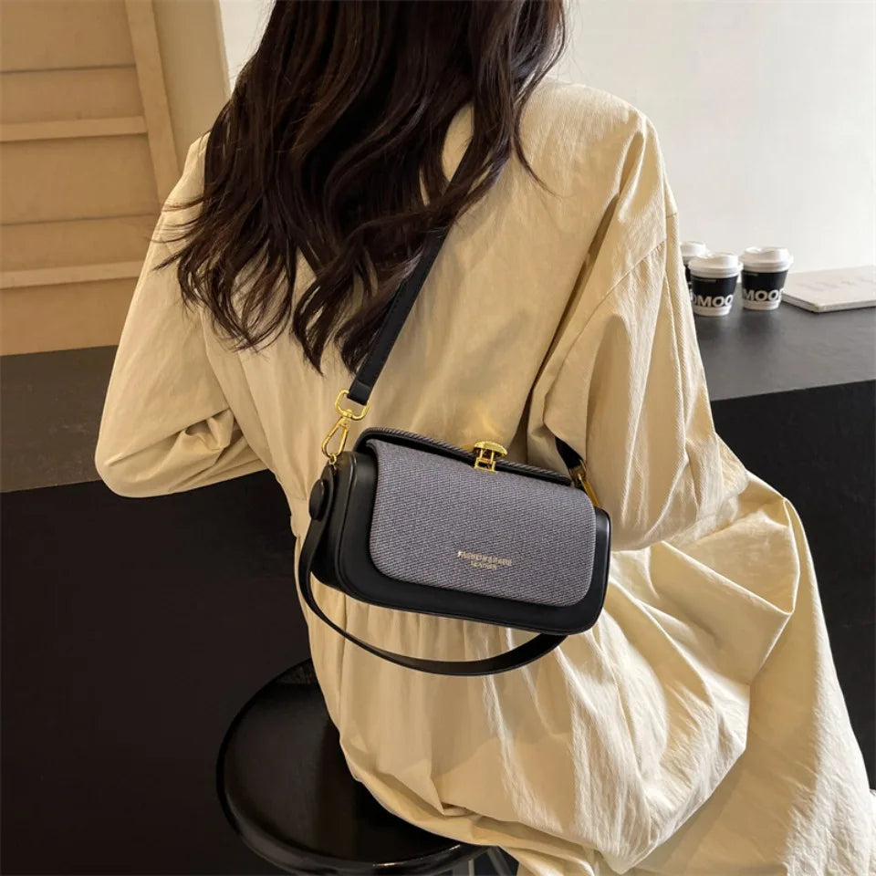 Casual Designer Box Shape Shoulder Satchels Small Tote Mini Square Crossbody Bags Mssza
