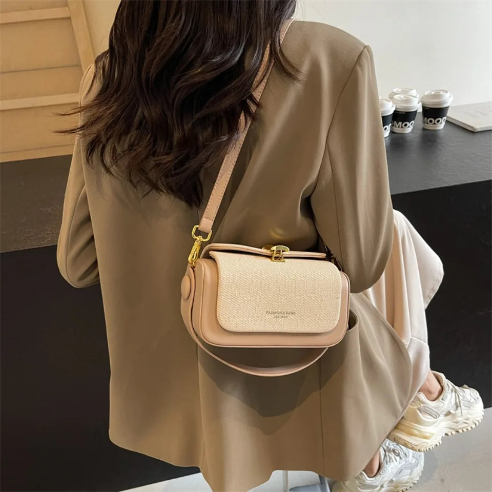 Casual Designer Box Shape Shoulder Satchels Small Tote Mini Square Crossbody Bags Mssza
