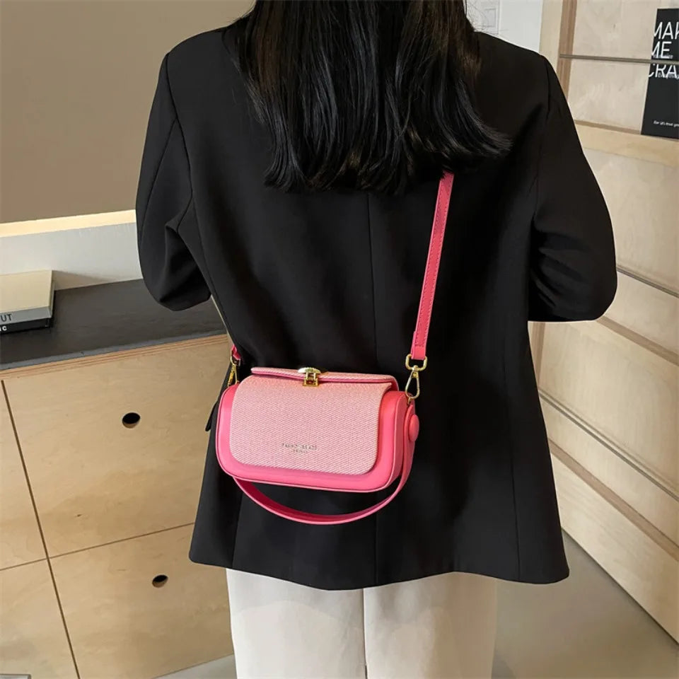 Casual Designer Box Shape Shoulder Satchels Small Tote Mini Square Crossbody Bags Mssza