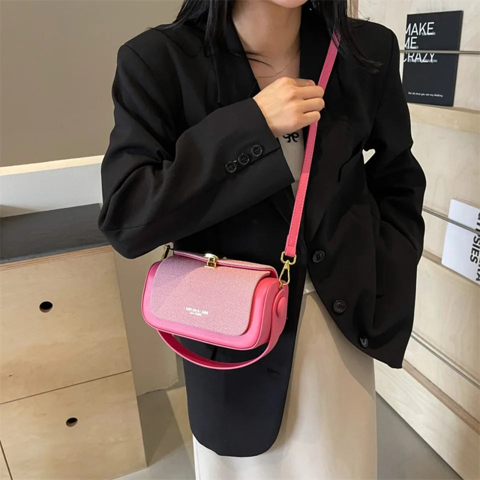 Casual Designer Box Shape Shoulder Satchels Small Tote Mini Square Crossbody Bags Mssza