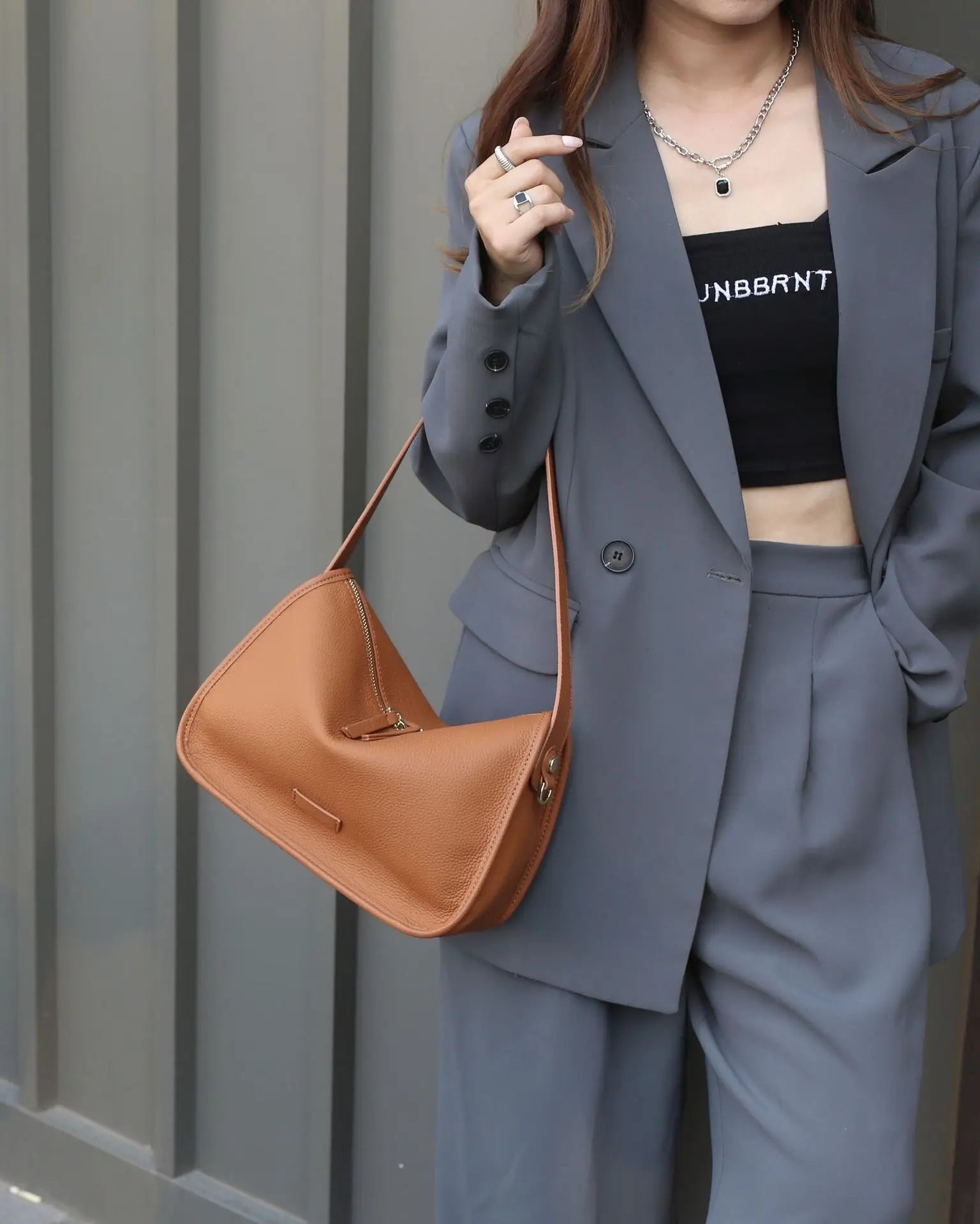 Luxury Designer Genuine Leather Pillow Large Capacity Single Shoulder Crossbody Bag Mssza