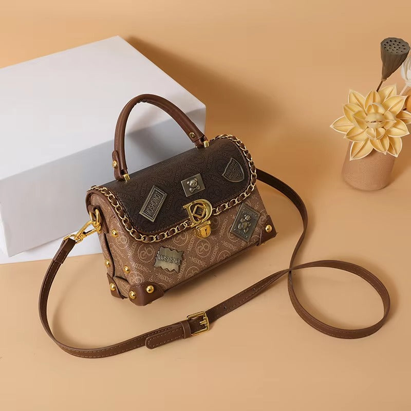 Luxury Designer Genuine PU Leather Crossbody Bag Mssza