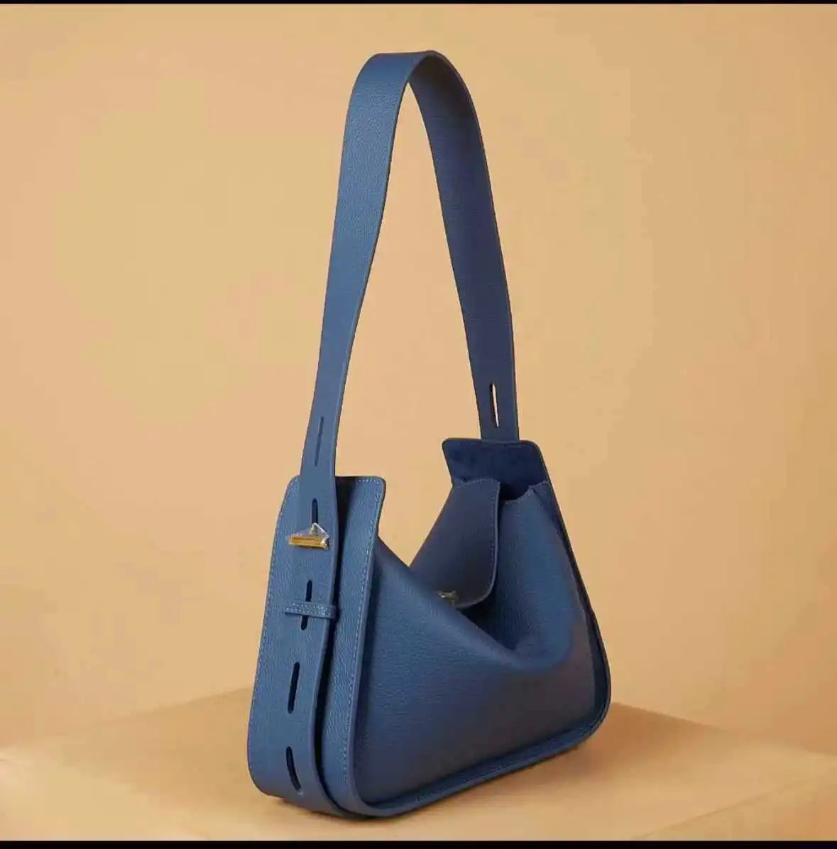 Luxury Designer Head Layer Cowhide Leather Wide Shoulder Strap Large Capacit Shoulder Crossbody Armpit Bag Mssza