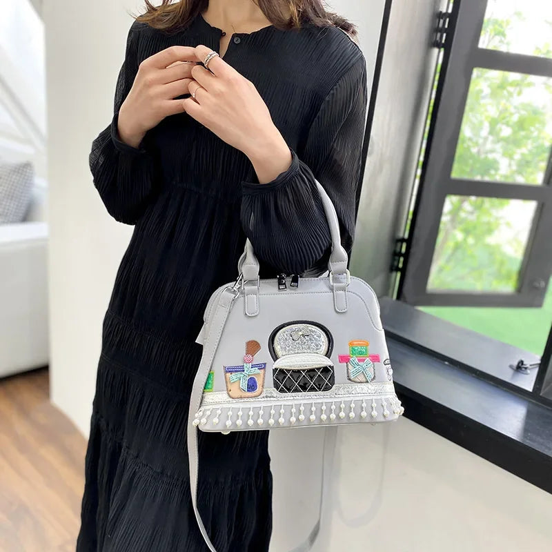 Luxury Designer High Quality Embroidered Fabric Cute Push Shoulder Crossbody Bags Mssza