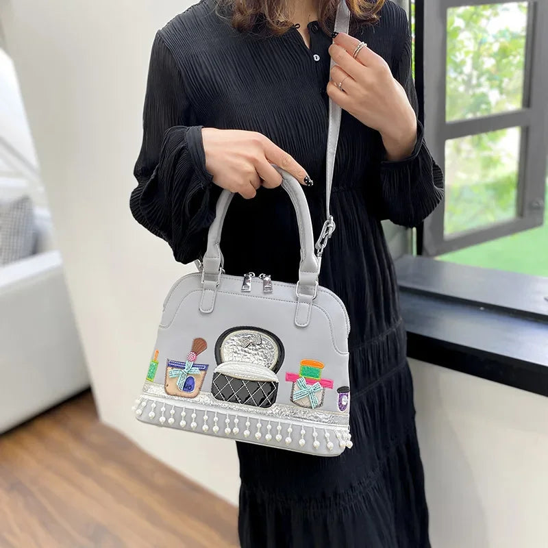 Luxury Designer High Quality Embroidered Fabric Cute Push Shoulder Crossbody Bags Mssza
