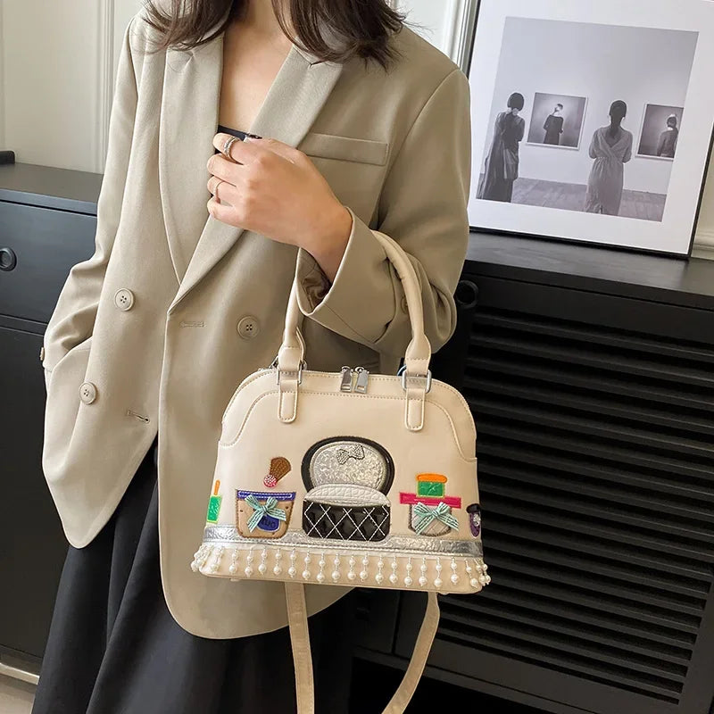 Luxury Designer High Quality Embroidered Fabric Cute Push Shoulder Crossbody Bags Mssza