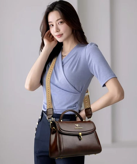 Luxury Designer High Quality Leather Handbags Mssza