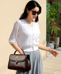 Luxury Designer High Quality Leather Handbags Mssza