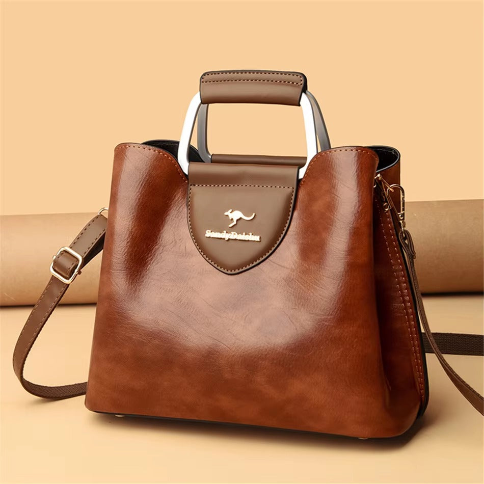 Luxury Designer High Quality Leather Handbags Tote Bag Mssza