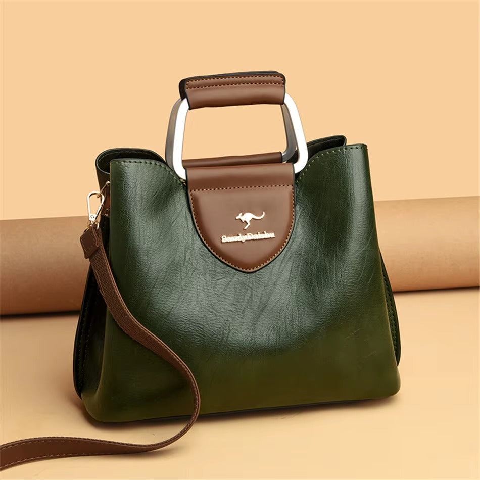 Luxury Designer High Quality Leather Handbags Tote Bag Mssza