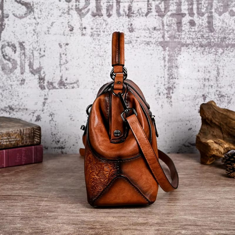 Luxury Designer PU Leather Geometric Handbags Mssza