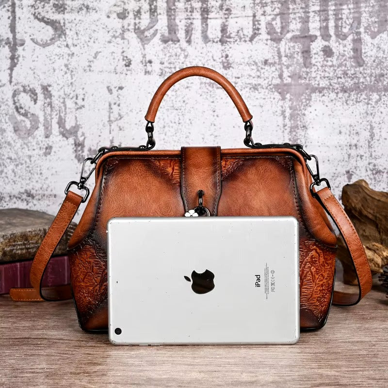 Luxury Designer PU Leather Geometric Handbags Mssza