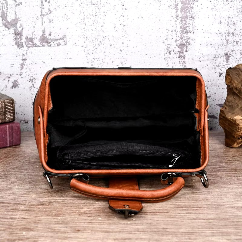 Luxury Designer PU Leather Geometric Handbags Mssza