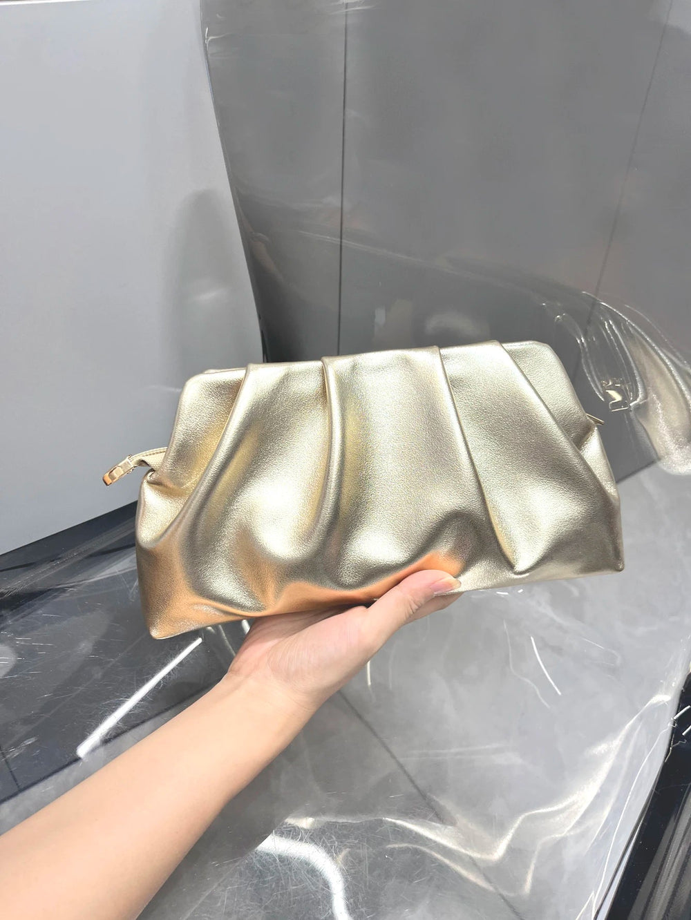 Luxury Designer Polyester Chain Wedding Evening Purses Clutch Shoulder Bag Mssza