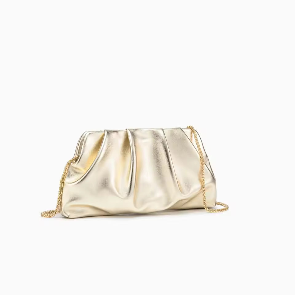 Luxury Designer Polyester Chain Wedding Evening Purses Clutch Shoulder Bag Mssza