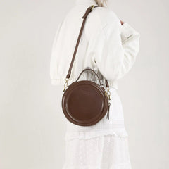 Luxury Designer Polyester High Quality Round Leather Crossbody Shoulder Bags Mssza