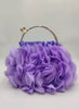 Luxury Designer Satin Floral Bride Wedding Party Evening Clutch Bag Mssza