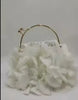 Luxury Designer Satin Floral Bride Wedding Party Evening Clutch Bag Mssza