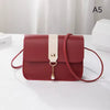 Luxury Designer Simple Pearl Pendant Contrast Messenger Small Square Crossbody Shoulder Bag Mssza