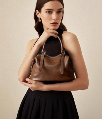 Luxury Designer Slouchy Satchel Work Cowhide Genuine Leather Handbags Shoulder Crossbody Bags Mssza