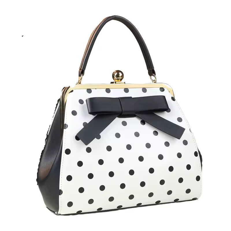 Luxury Leather Clip Messenger Tote Shoulder Crossbody Bag Mssza