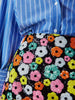 Luxury Floral Sequins Embroidery High Waist Mini Skirt Mssza