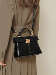 Luxury Genuine Leather Branded Fashionable and Versatile Scarf Decor With Crossbody Handbag Mssza