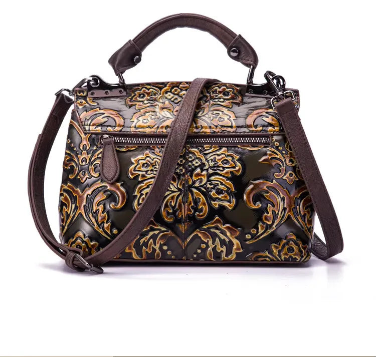 Luxury Genuine Leather Vintage Shoulder Cross Body Bag Mssza
