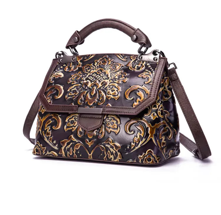 Luxury Genuine Leather Vintage Shoulder Cross Body Bag Mssza