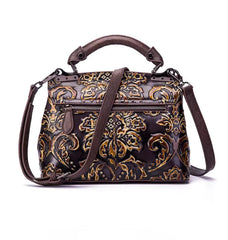 Luxury Genuine Leather Vintage Shoulder Cross Body Bag Mssza