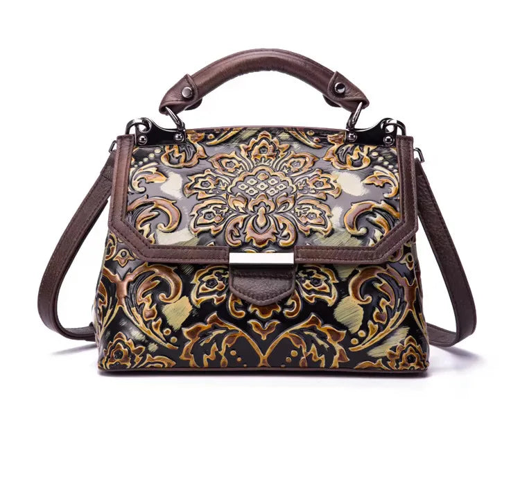 Luxury Genuine Leather Vintage Shoulder Cross Body Bag Mssza