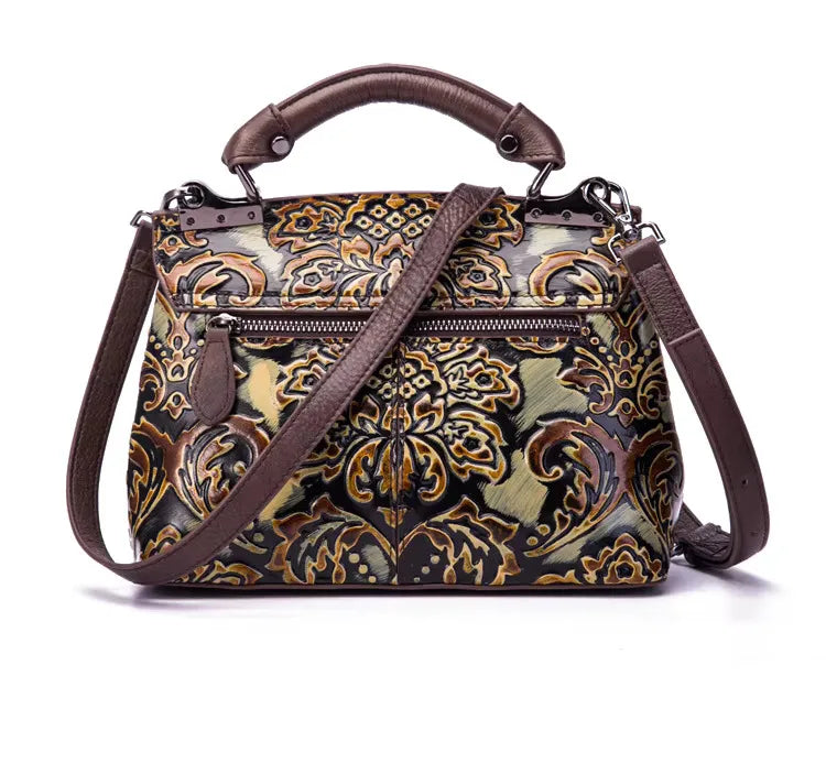 Luxury Genuine Leather Vintage Shoulder Cross Body Bag Mssza