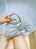 Luxury Handmade Diamond-encrusted Bow Banquet Handbag Mssza
